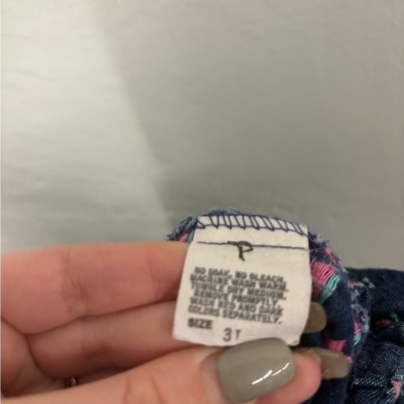 Vintage Oshkosh B’Gosh Denim Tulip Denim Jumper Made in USA - Picture 6 of 7